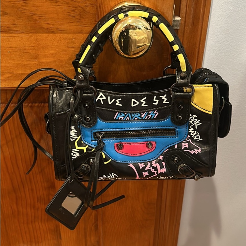 Italian Leather Colorful Designer Women's Bag